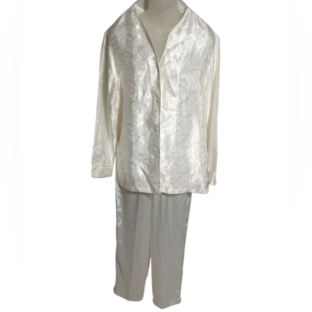 Maidenform Pajama Set Button Down Top & Pull On Pants Loungewear Sleepwear Small